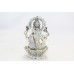 Handmade India Goddess Lakshmi Laxmi Figurine 925 Sterling Silver Idol Statue i6